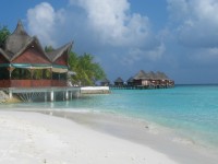 Restaurant und Wasserbungalows